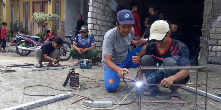 Bentuk Generasi Muda Aktif, Kreatif dan Mandiri, PC Pemuda LDII Sekaran Gelar Pelatihan Pengelasan