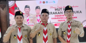 SAKO SPN Lamongan Hadiri Upacara Ulang Janji Pramuka di Pendopo Lokatantra