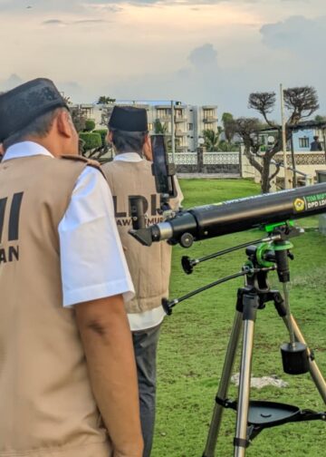 Wujud Sinergi, Tim Rukyatul Hilal LDII Lamongan Bergabung di Titik Pantau Tanjung Kodok
