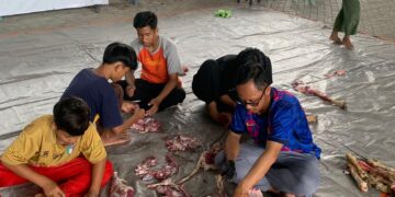 Rayakan Iduladha, Ponpes Sulthon Auliya’ Qurban 6 Kambing dari Hasil Tabungan Satu Tahun