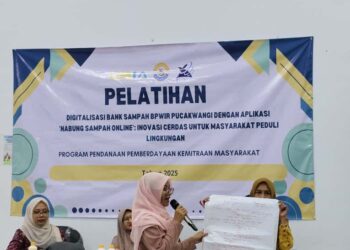 Wanita LDII Babat Ikuti Pelatihan Digitalisasi Bank Sampah di SMK Muhammadiyah 5 Babat