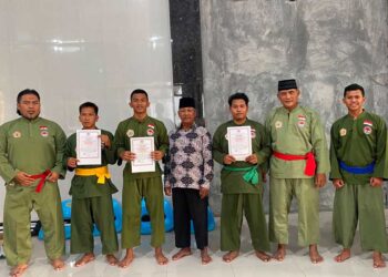 13 Pesilat Persinas ASAD dari PC LDII Babat Ikuti Ujian Kenaikan Tingkat Kabupaten Lamongan