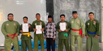 13 Pesilat Persinas ASAD dari PC LDII Babat Ikuti Ujian Kenaikan Tingkat Kabupaten Lamongan